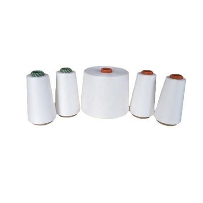 10S-60S Fils bruts pour tissage 100% polyester recyclé creux Siro compact / anneau