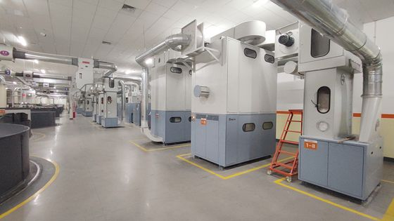 Fils de polyester recyclés à viscose mélangée à haute torsion 835TPM pour le tissage et le tricot