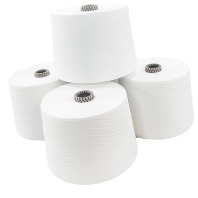 80% de polyester recyclé 20% de viscose mélangé NE 20/1 Siro Spun Cone de fil de tissage pour les fils de t-shirts