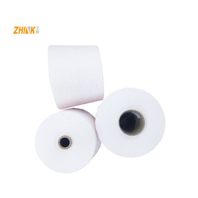 65% de polyester 35% de viscose Ne30/1 Siro fils compacts TR fils bruts blancs