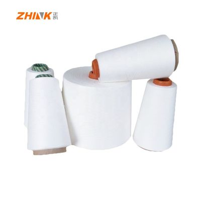 GRS MVS fils 100% polyester recyclé Ne32S Vortex filature de fil blanc brut
