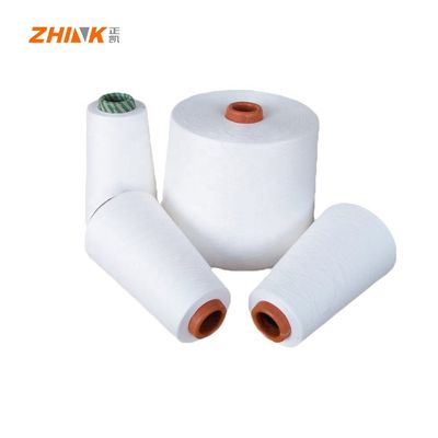 GRS MVS fils 100% polyester recyclé Ne32S Vortex filature de fil blanc brut