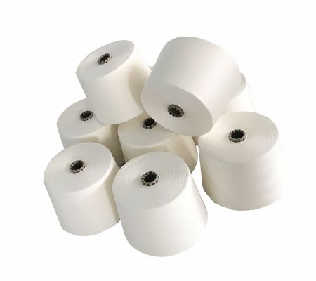 Résistance standard 65% polyester colorant cationique 35% bambou 25 70D fil de coupe de noyau