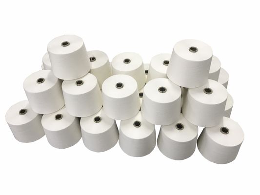 100% Modal 0.9D Ring Siro Compact Spun Yarn Spandex Blanc brut pour le tricot et le tissage