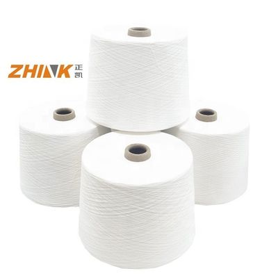 NE20/1 Fils compacts de type Siro blanc brut pour le tissage/tricotage 80% polyester 20% viscose