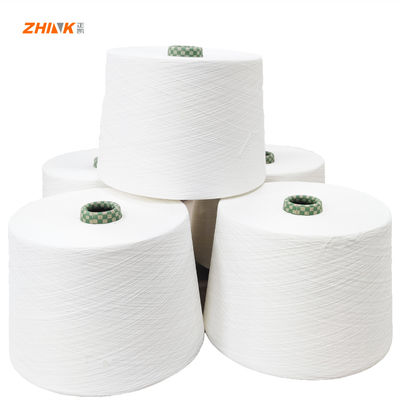 Ne25/1 Siro fils compacts en bandes pour le tricot et le tissage 65/35 mélange polyester/viscose
