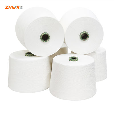 Tissage direct de fils bruts coton peigné / viscose de trempage 70 / 30 Siro Compact Spun Yarn