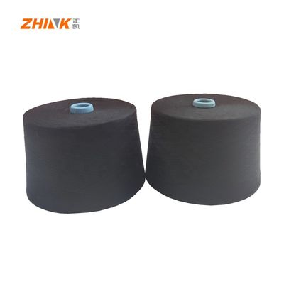 Antibactérien Noir Spécial 100% Polyester NE26/1 à l'Anneau de fils de tressure pour tissage/tricotage