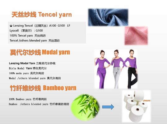Polyester/viscose mélangé 20 70D fils de noyau en spatule pour chaussettes à tisser et à tricoter à la machine